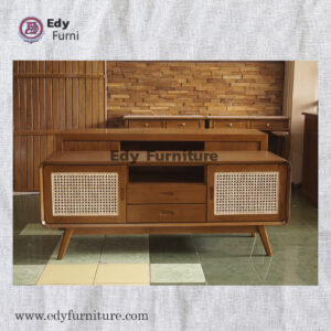 TV Table Retro Rattan