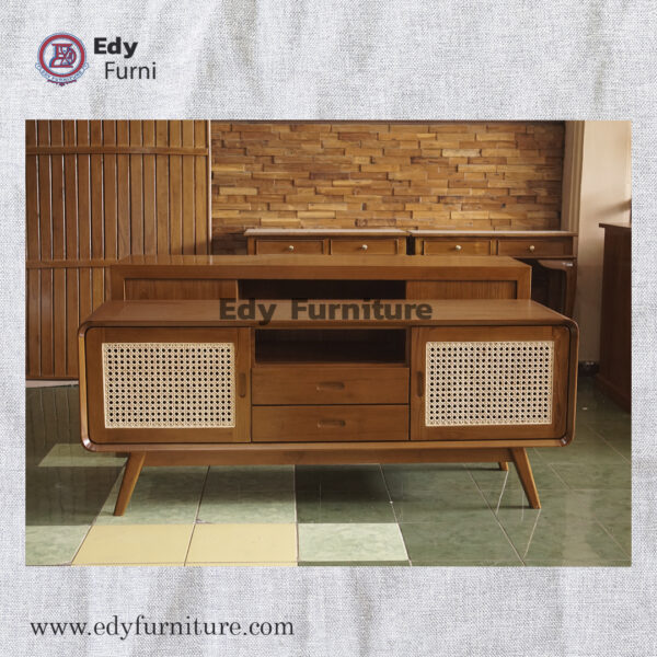 TV Table Retro Rattan