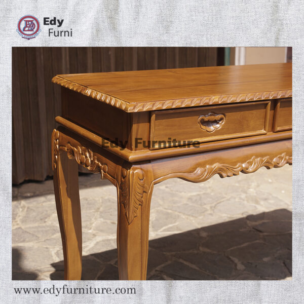 Console 3 Drawers w Relief - Gambar 2